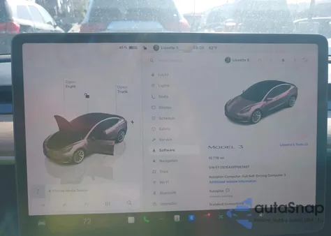 2023 Tesla Model 3 Rear-Wheel Drive z USA, uszkodzony, nr VIN 5YJ3E1EAXPF687487